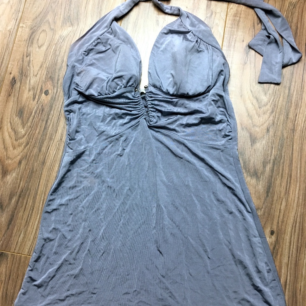 Light blue/ gray Halter Top